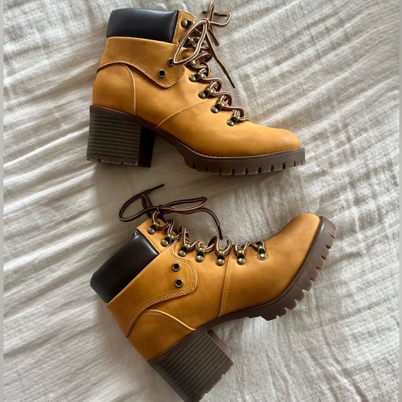 Maurices Shoes - Maurices Timberland Block Heel Ankle Boots
